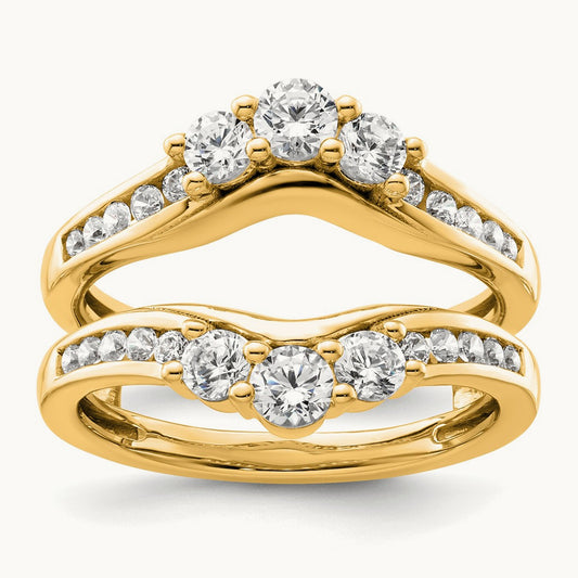 Ring Guard, 1.00 ct tw Lab-Grown Diamond — 14K Yellow Gold