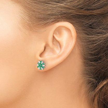 Emerald and Diamond Earrings — photo set