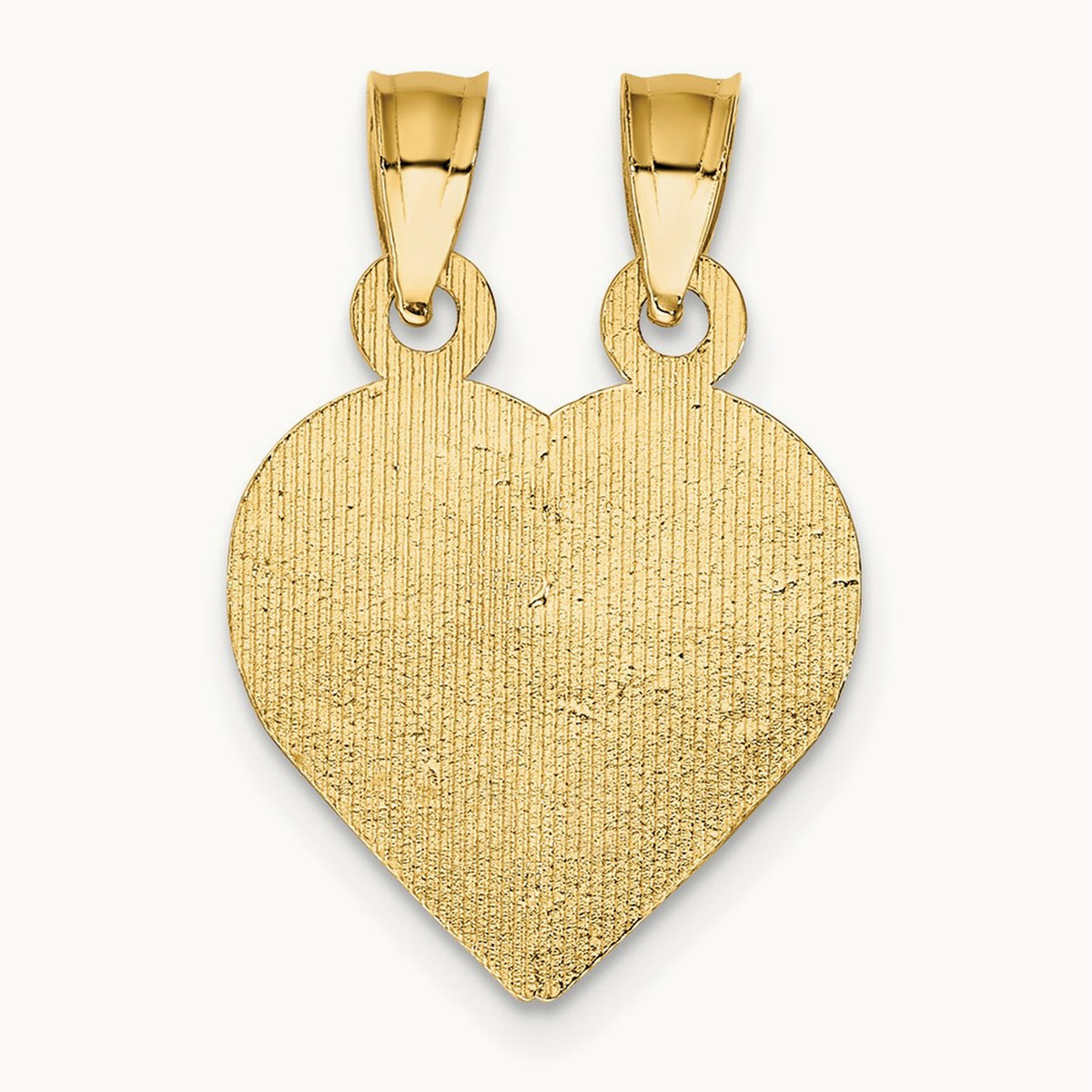 BOY/GIRL FRIEND Break-apart Heart Charm, 14K