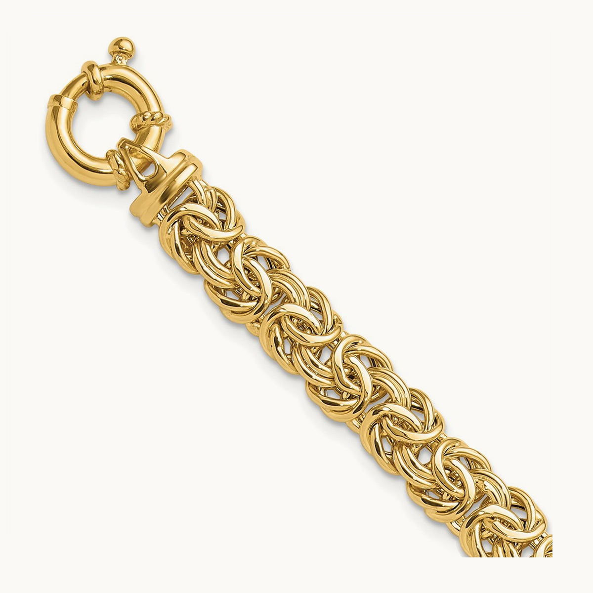 Fancy Flat Byzantine Bracelet — 8mm
