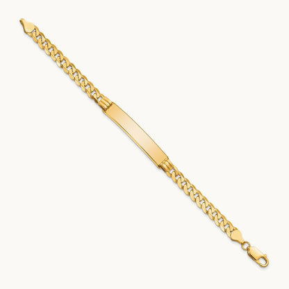 Curb Link ID Bracelet, 14K