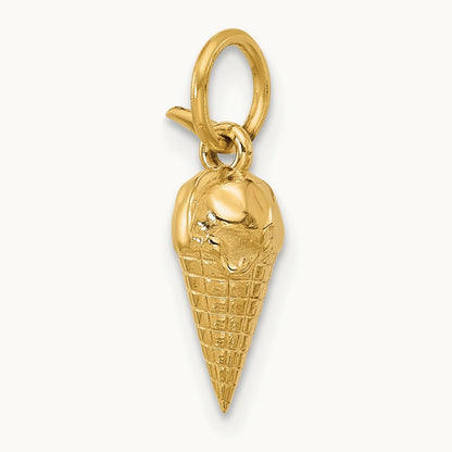 Fancy Ice Cream Cone, 14K