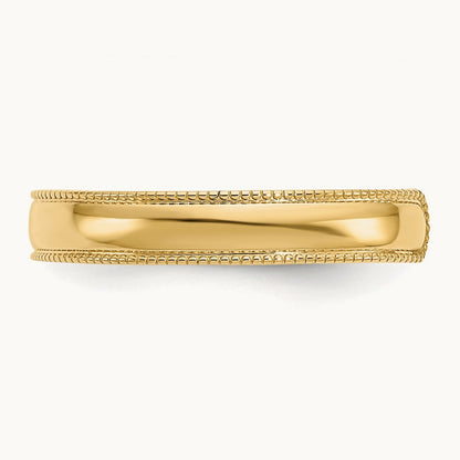Milgrain Adjustable Toe Ring — 14K Yellow Gold