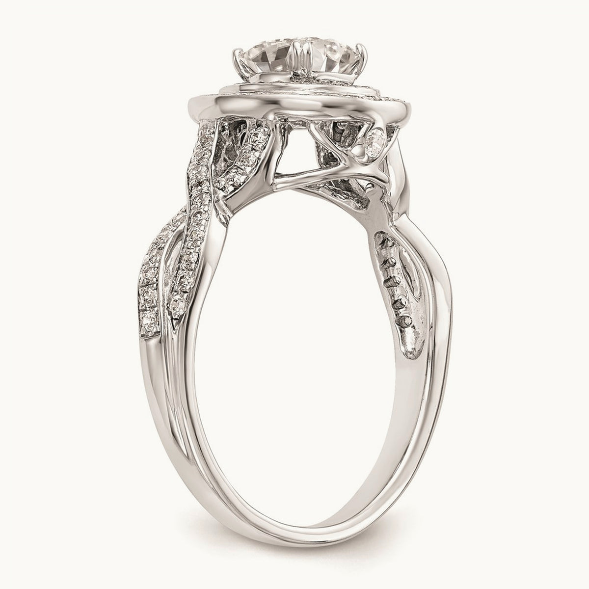 Cushion Halo Engagement Ring Mounting