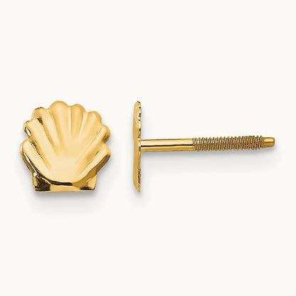 Shell Post Earrings — 5mm