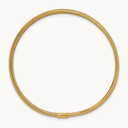 Polished Stretch Slip on Bracelet, 14K — Leslie's