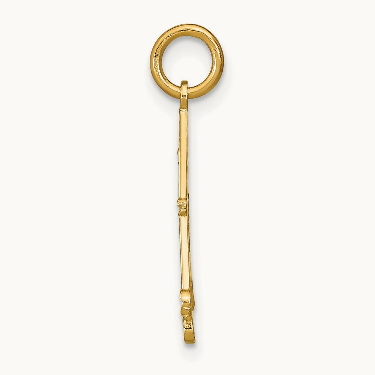 w/Rhodium D/C Chandellier Charm, 14K