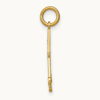 w/Rhodium D/C Chandellier Charm, 14K