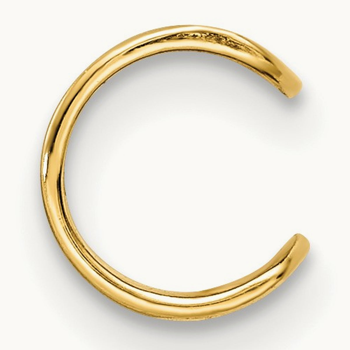 Polished Single Ear Cuff, 14K