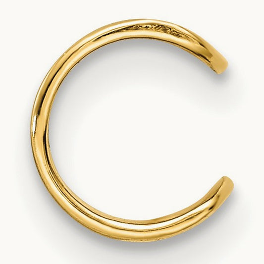 Polished Single Ear Cuff, 14K