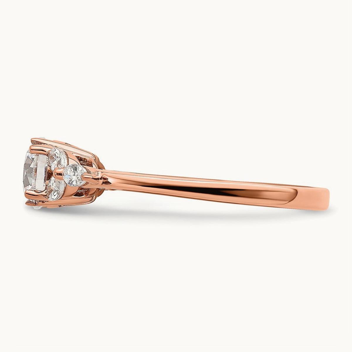 Round Semi-Mount Engagement Ring — 3/4 ct, 7