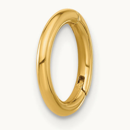 14 Gauge Hinged Hoop Cartilage Body Jewelry, 14K