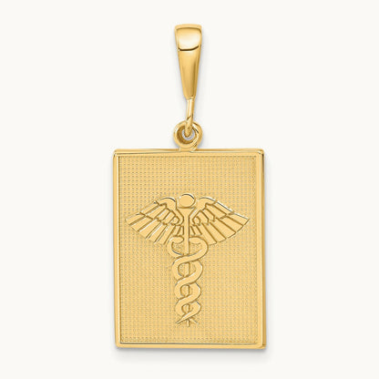 Caduceus Pendant, 14K
