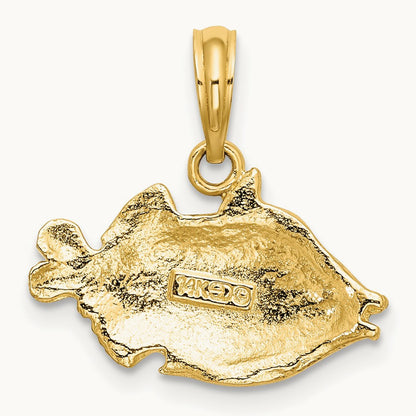 2-D Polished Engraved Fish Charm — photo set