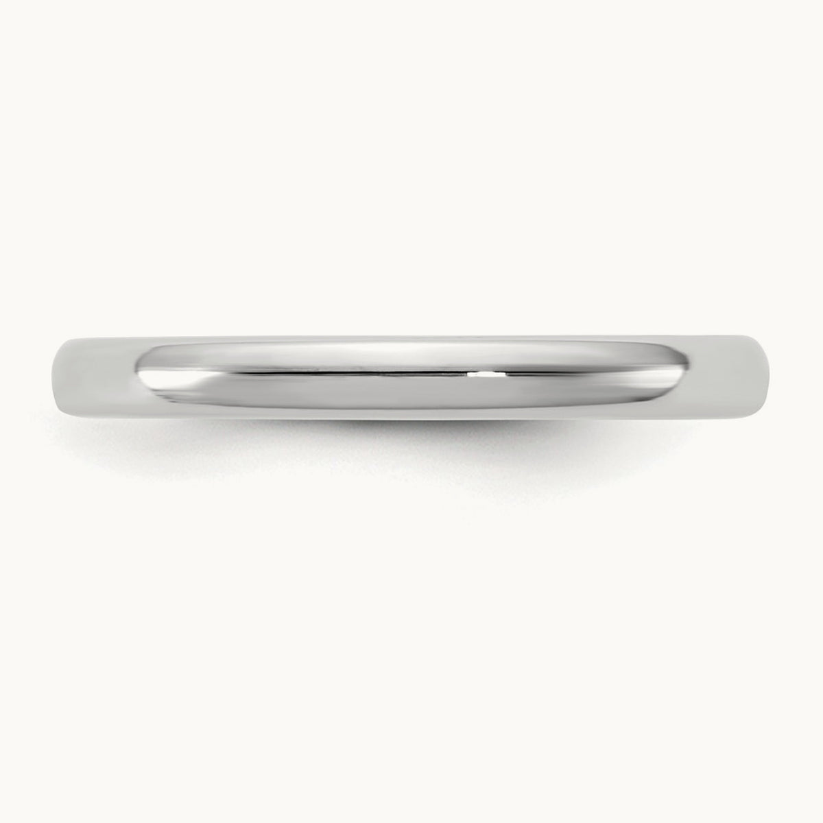 European Comfort Fit Band — 14K White Gold, 2.5mm