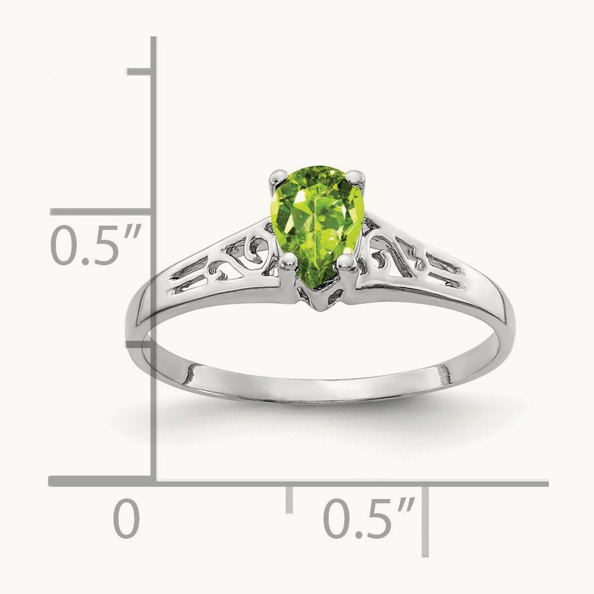 Pear Peridot ring — photo set