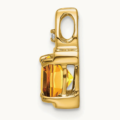 Citrine and Diamond Pendant — photo set