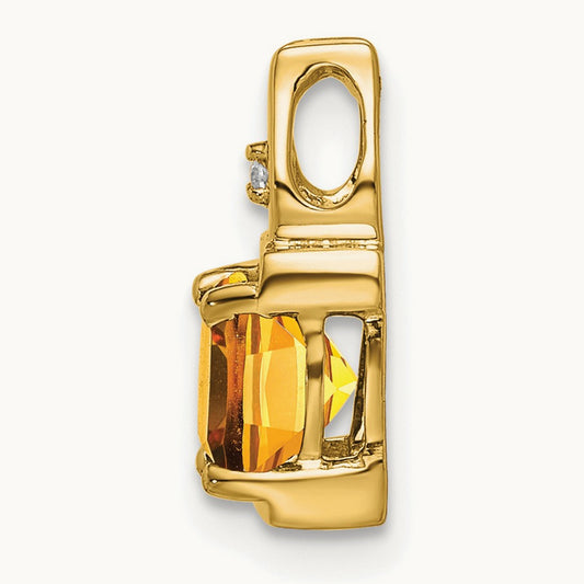 Citrine and Diamond Pendant — photo set