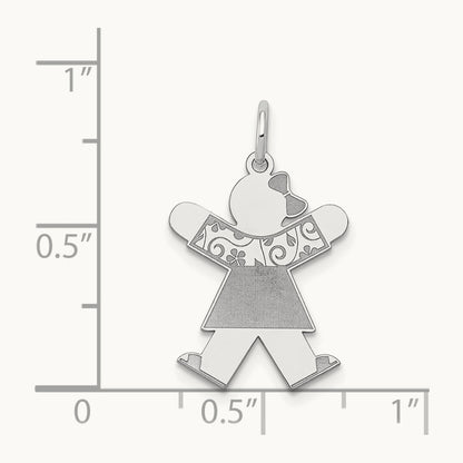 Kid Charm in 14K White Gold