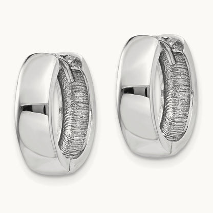 Hinged Earrings, 14K White Gold