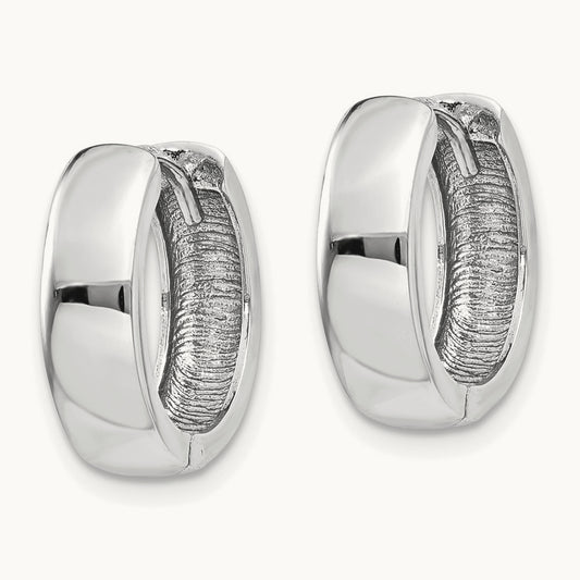 Hinged Earrings, 14K White Gold