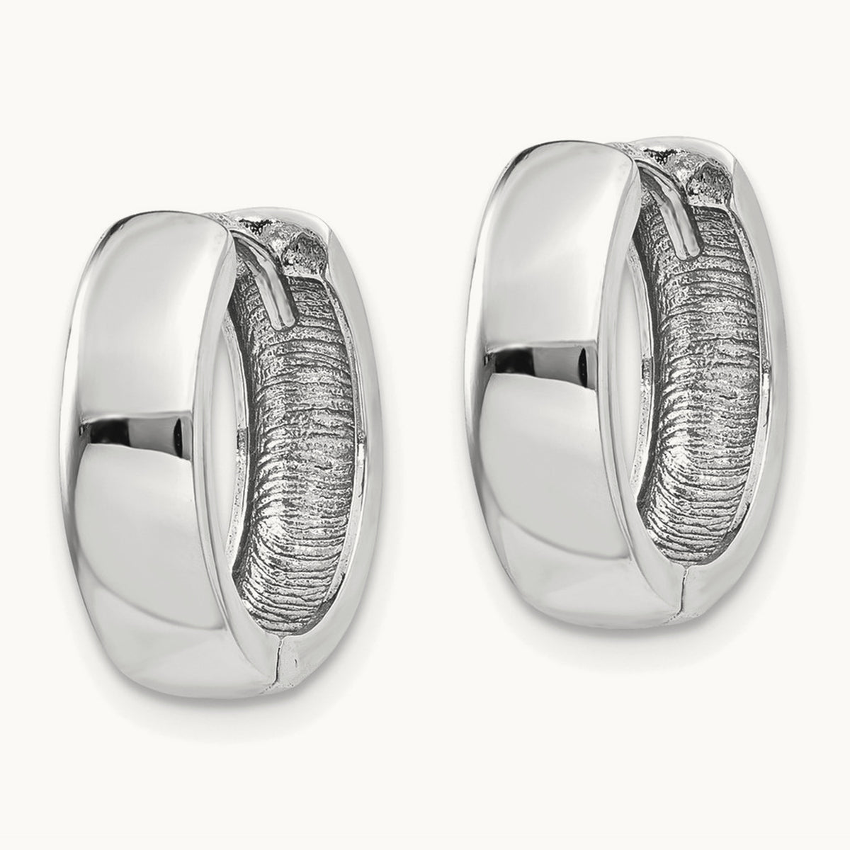 Hinged Earrings, 14K White Gold