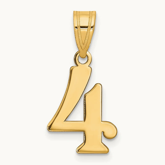 Polished Number 4 Pendant — photo set