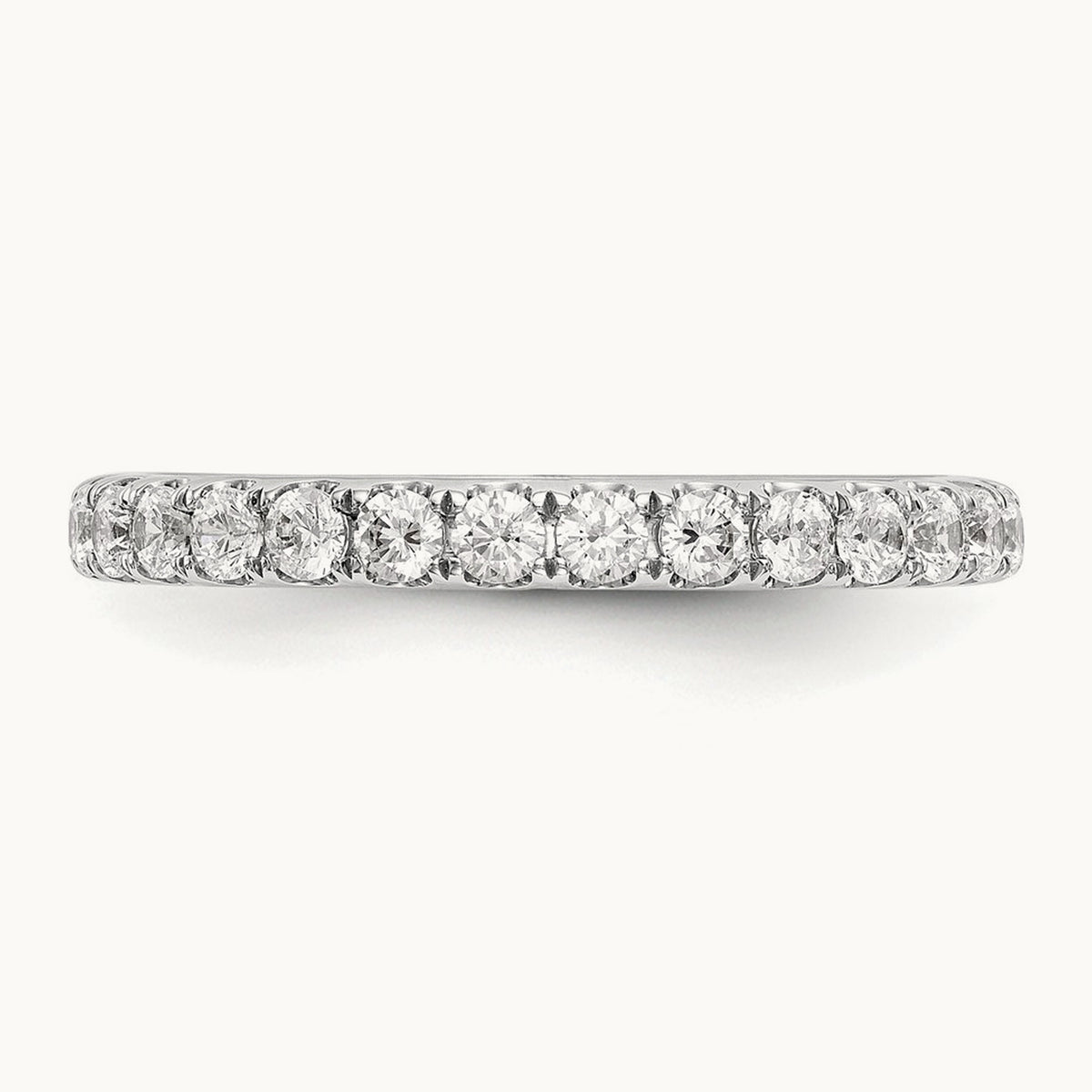 Diamond Wedding Band, 14K White Gold