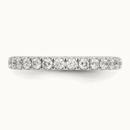 Diamond Wedding Band, 14K White Gold