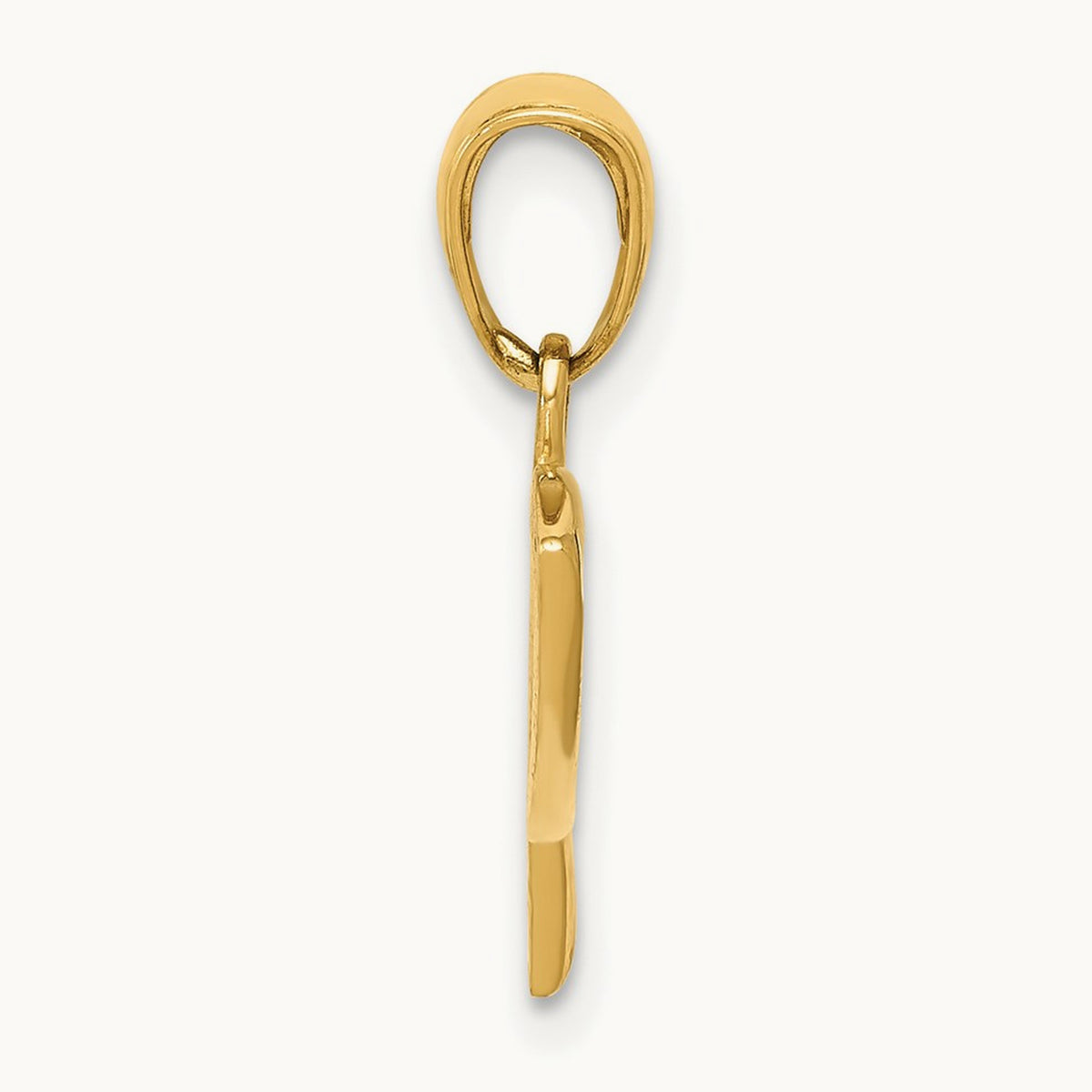 Ichthus Fish Pendant — 14K Yellow Gold