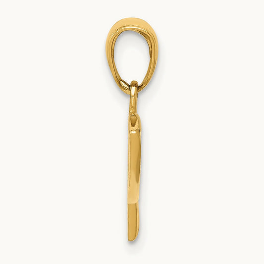 Ichthus Fish Pendant — 14K Yellow Gold
