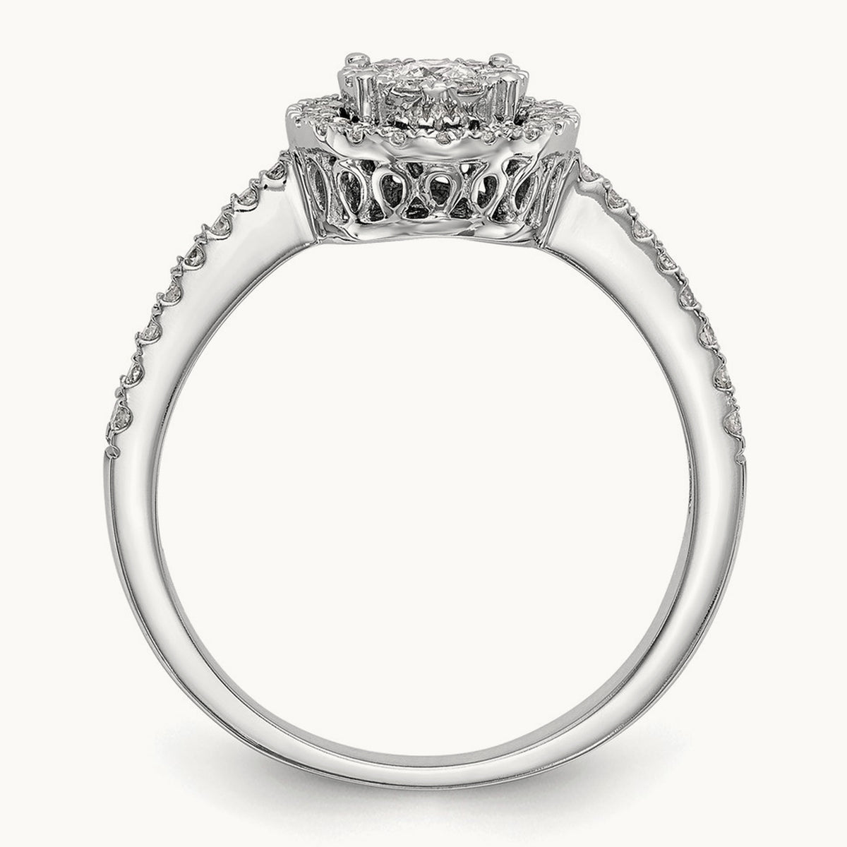 Cluster Engagement Ring — VS/SI (Great), 7