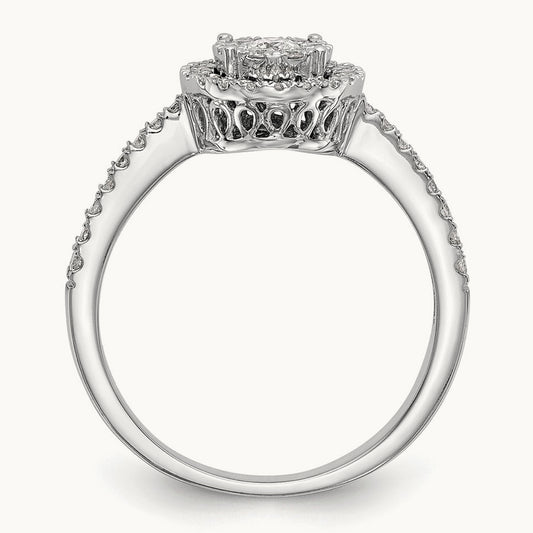 Cluster Engagement Ring — VS/SI (Great), 7