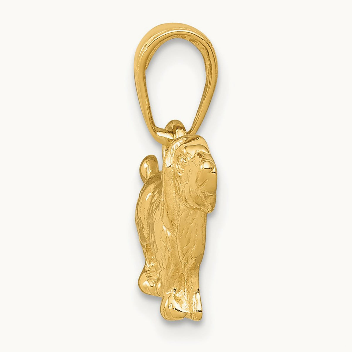 Cocker Spaniel Dog Pendant, 14K