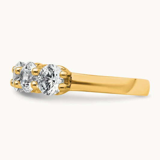 5 Stone Fashion Band, 2.00 ct tw Lab-Grown Diamond — 14K Yellow Gold