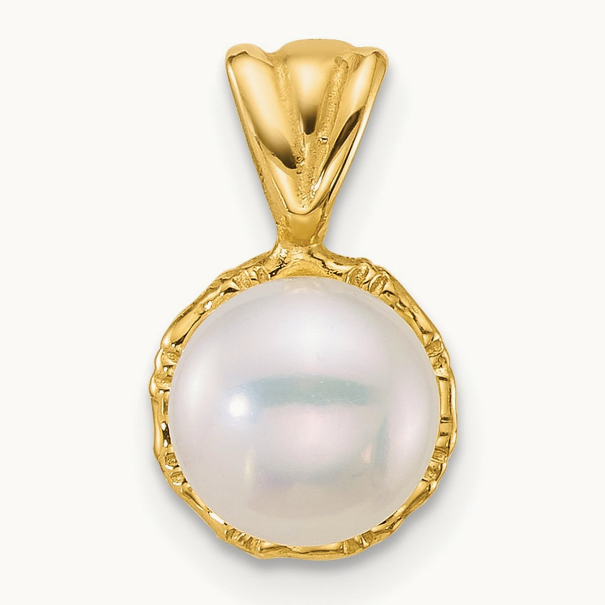 Polished 7- Button Freshwater Cultured Pearl Pendant, 14K