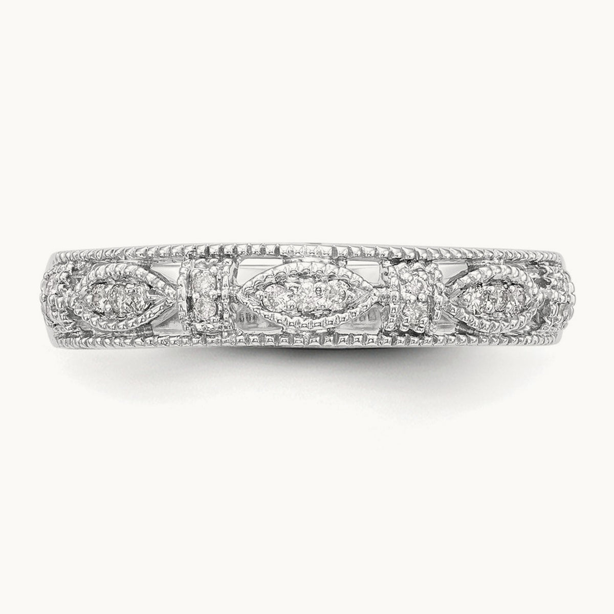 Diamond Band, 14K White Gold