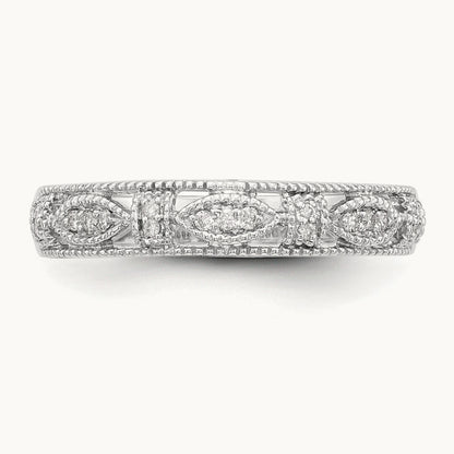Diamond Band, 14K White Gold