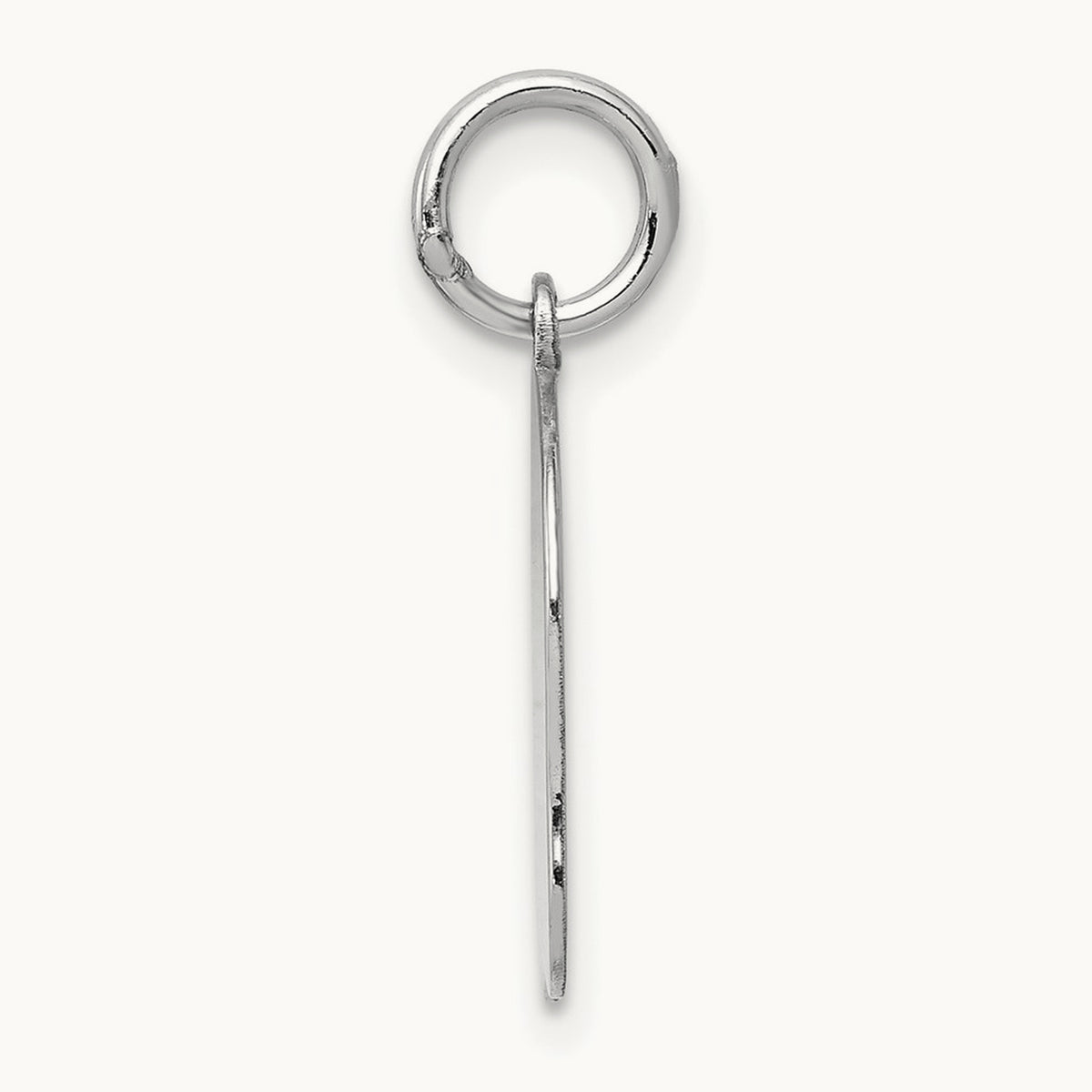 Plain Medium.013 Depth Facing Left Engravable Girl Charm — 22mm