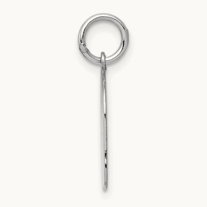 Plain Medium.013 Depth Facing Left Engravable Girl Charm — 22mm
