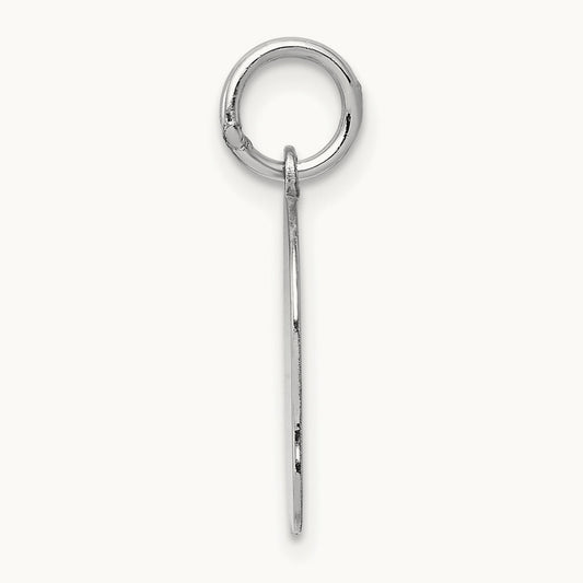 Plain Medium.035 Depth Facing Left Engravable Girl Charm — 22mm
