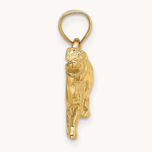 Dalmatian Dog Charm, 14K