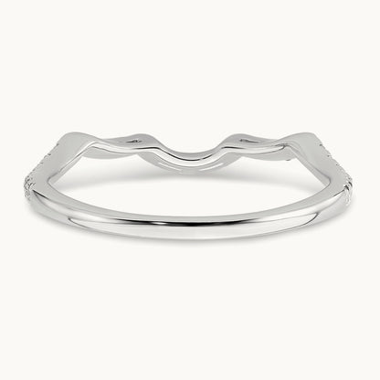 Diamond Wedding Band, 14K White Gold