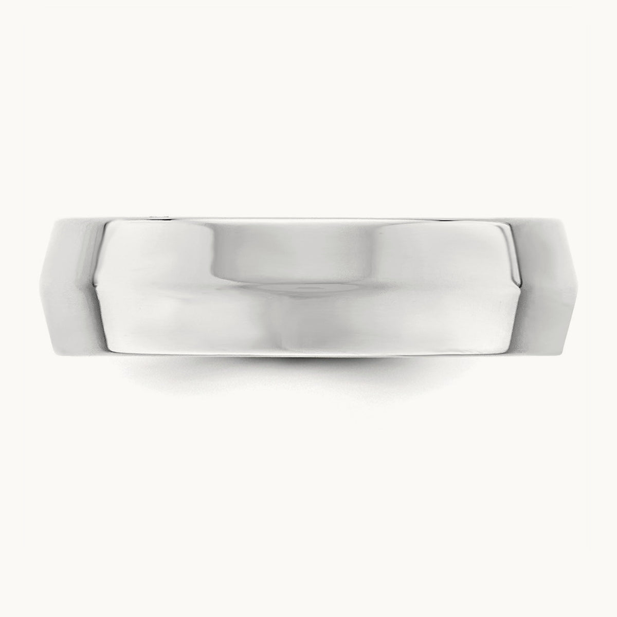SS Knife Edge Comfort Fit Band, 6mm