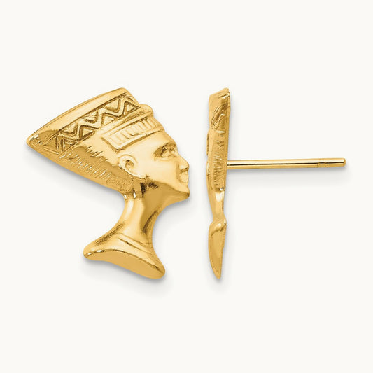 Madi K Nefertiti Post Earrings, 14K