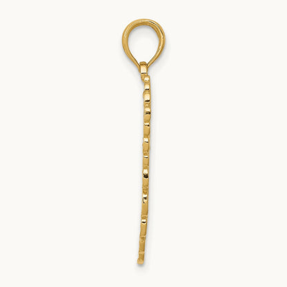 Angel Wing Pendant — 14K Yellow Gold, 28mm