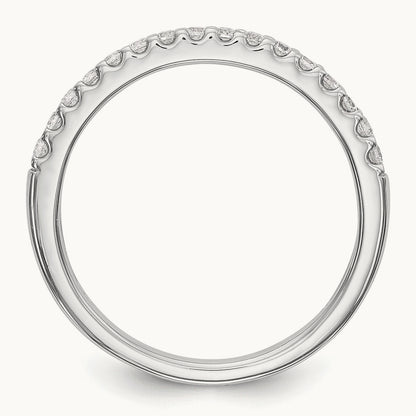 Diamond Wedding Band, 14K White Gold