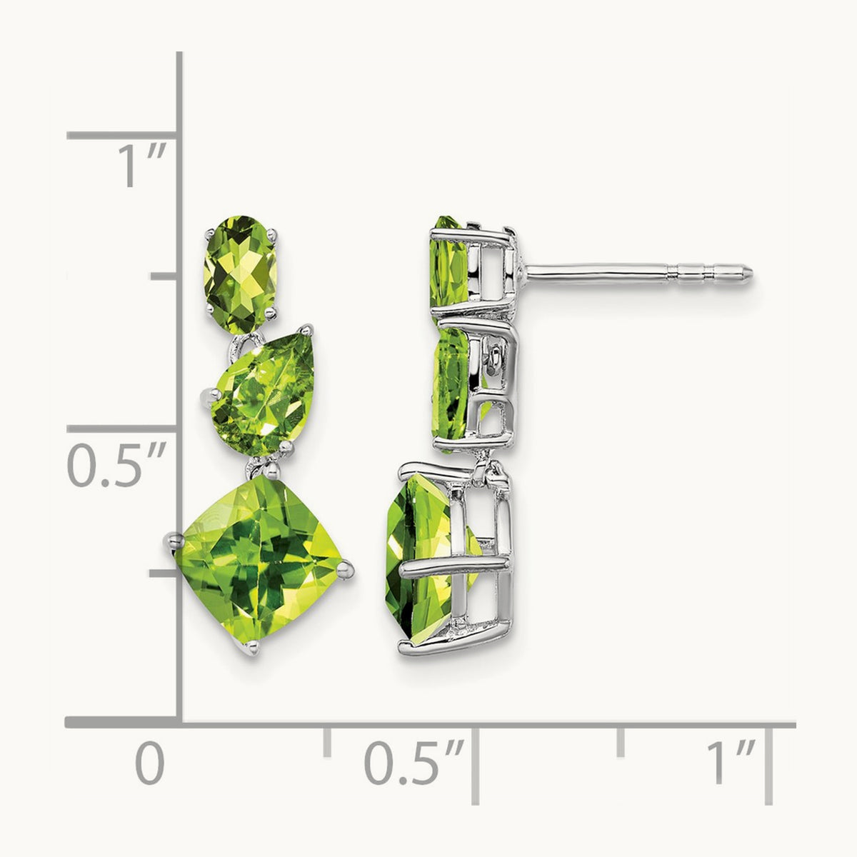 Peridot Dangle Earrings — photo set