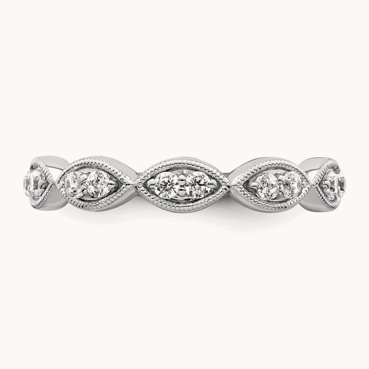 Ring, 0.25 ct tw Lab-Grown Diamond — 14K White Gold