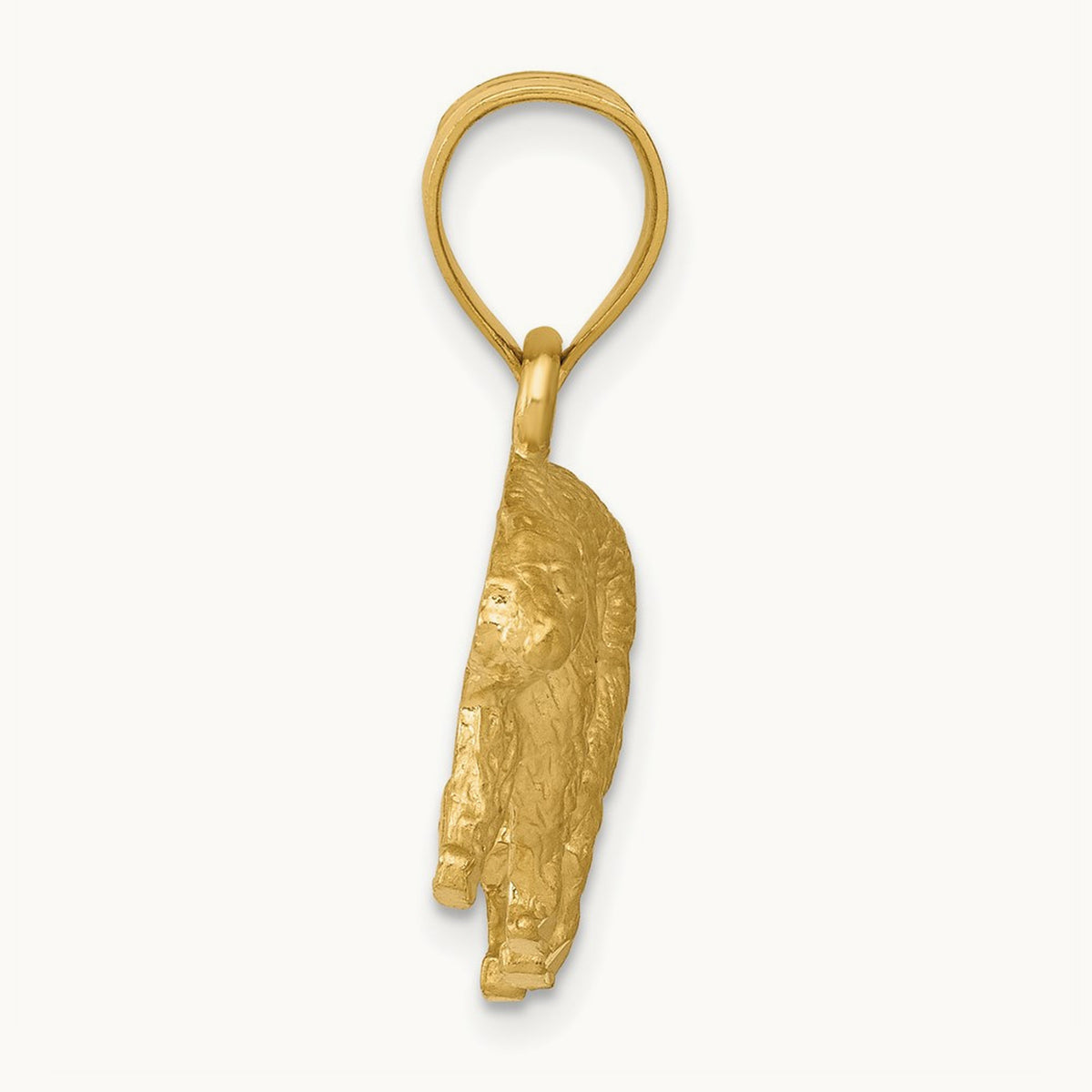 Diamond-cut Bear Pendant — 18.5mm